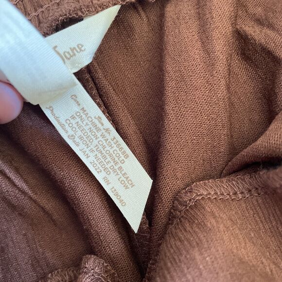 Matilda Jane Size M Brown Enchanted Garden Alice Textured Wide Leg Crop Pants - Picture 7 of 8